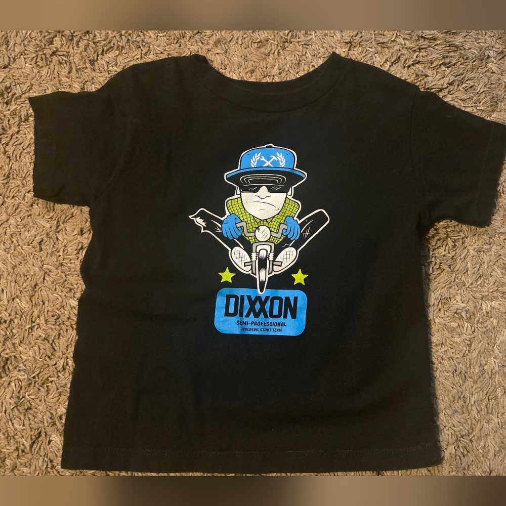 Kids Dixxon Flannel Co. Shirt Size 4  Black Short Sleeve